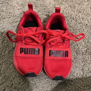 Puma red sneakers size 11c
